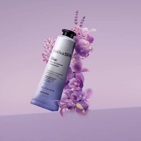 O Boticário Nativa Spa Lilac Hand and Foot Moisturizing Cream 50g